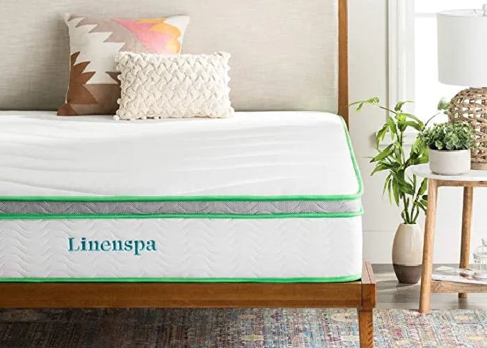 reggie of linenspa 10 inch latex hybrid mattress